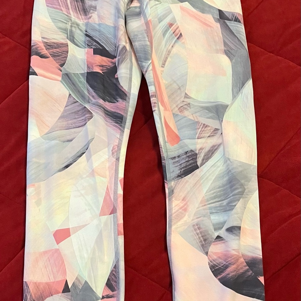 Two Fabletics NWT Colorful Abstract Pattern Leggings